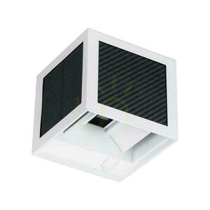 V-TAC solárne/USB nástenné svietidlo 9W LED COB biela kocka 10x10cm IP65 senzor pohybu VT-408CCT 900lm small 0