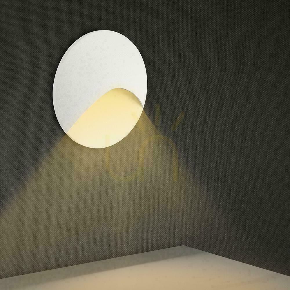 Šou Hliníkové 3W LED svietidlo V-TAC na kruhové schodisko biele 230V IP65 VT-44002RD 3000K 230lm Hliníkové 3W LED svietidlo V-TAC na kruhové schodisko biele 230V IP65 VT-44002RD 3000K 230lm