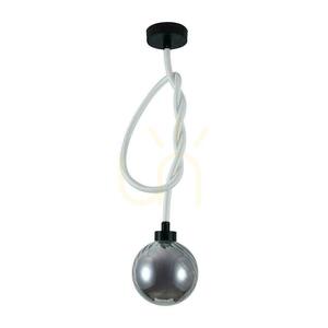 V-TAC LED závesné svietidlo 20W smoke sphere fi 18cm viazaná šnúra VT-84038 3000K 1900lm small 0