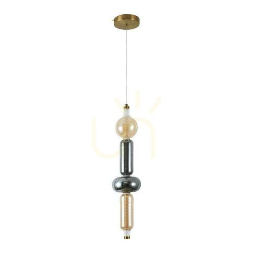 Skontrolujte V-TAC LED závesné svietidlo 9W dymovo jantárové zlaté VT-84041 3000K 1300lm