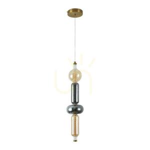 V-TAC LED závesné svietidlo 9W dymovo jantárové zlaté VT-84041 3000K 1300lm small 0