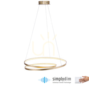 Závesné svietidlo ROMAN 2474-12 Gold 1xLED small 1