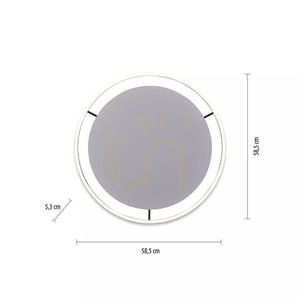 Plafón RITUS 15392-13 antracit 1xLED small 16