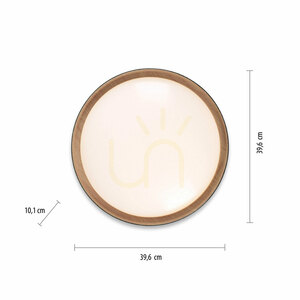 LED stropné svietidlo Zuma Line EMILIA 14347-18 čierne s dekorom dreva 29 W 40 cm small 7
