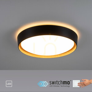 LED stropné svietidlo Zuma Line EMILIA 14347-18 čierne s dekorom dreva 29 W 40 cm small 9