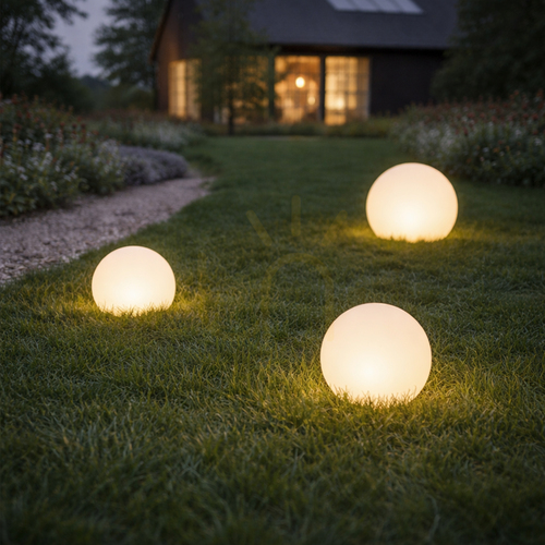 Skontrolujte BALL MC40E Záhradná lampa biela 1xE27