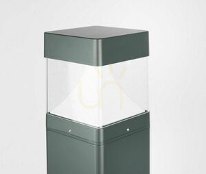 Záhradný LED stĺpik SU-MA BAREL KWADRAT BKW-1000 antracitový 100 cm small 2