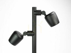 SU-MA Dublo DBL-700 čierna 70 cm LED GU10 IP65 vonkajšia stojaca lampa s nastaviteľnými hlavicami small 2