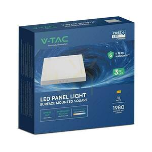 Povrchový panel stropného osvetlenia V-TAC 18W LED CREE CHIP square 214x214mm VT-60018CCT 1980lm 6 rokov záruka small 5