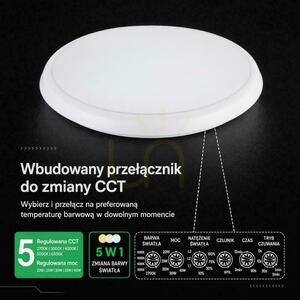 Stropné svietidlo V-TAC 40W LED CREE CHIP snímač pohybu ovládanie výkonu a farieb 5v1 IP65 VT-8179 4400lm 6 rokov záruka small 2