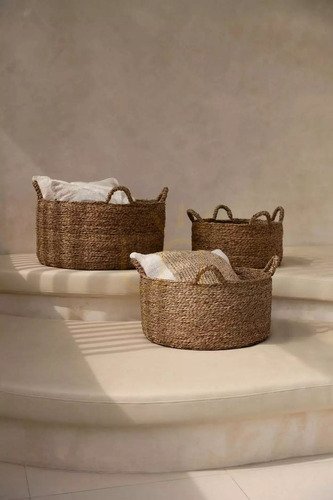 Skontrolujte Prútený kôš Les Quatre Mains Baskets Natural L 60x60x30 cm