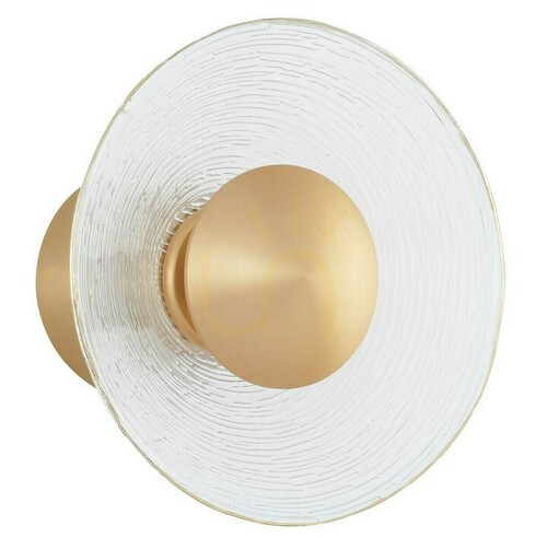 Skontrolujte Nástenné svietidlo Luces Exclusivas CORO zlaté LED 8 W 16 cm LE41381