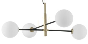 Závesné svietidlo Luces Exclusivas PLATO LE41769 4xG9 čierno-zlaté, 103 cm small 1