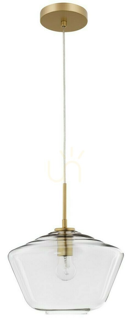 Függőlámpa Luces Exclusivas TULUA LE41794 átlátszó üveg, arany, E27 max. 12 W, Ø 30 cm