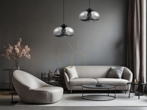 Závesné svietidlo Luces Exclusivas CANTOS LE41941, čierne/chróm, 28 cm, 1×E27 small 2