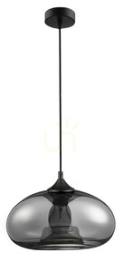 Závesné svietidlo Luces Exclusivas CANTOS LE41941, čierne/chróm, 28 cm, 1×E27 small 0