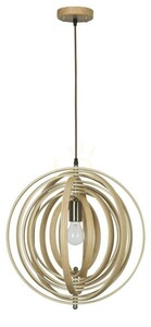 Závesné svietidlo Luces Exclusivas MARTIN LE42097 drevené 1xE27 43 cm small 0