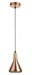 Závesné svietidlo Luces Exclusivas OSORNO LE42116 medené E14 12,5 cm small 0