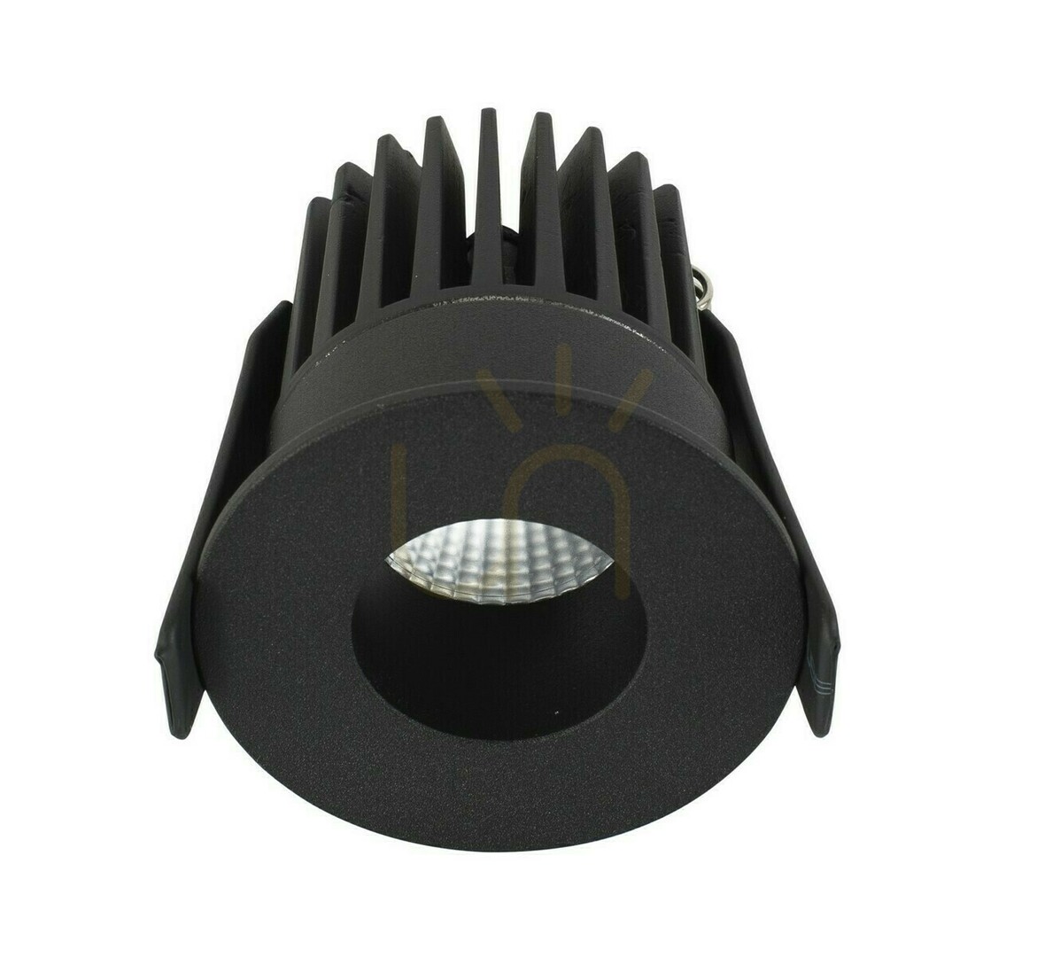 TERCERO recessed downlight LED 9W 3000K black Ø6.2 cm IP42 LE61330 Luces Exclusivas