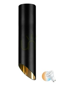 Stropné bodové svietidlo Luces Exclusivas CEBALLOS LE61445 čierne GU10 30 cm small 0