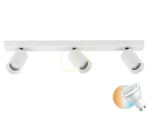 Skontrolujte Biele stropné svietidlo s tromi bodovkami CLORINDA Luces Exclusivas LE61468 GU10