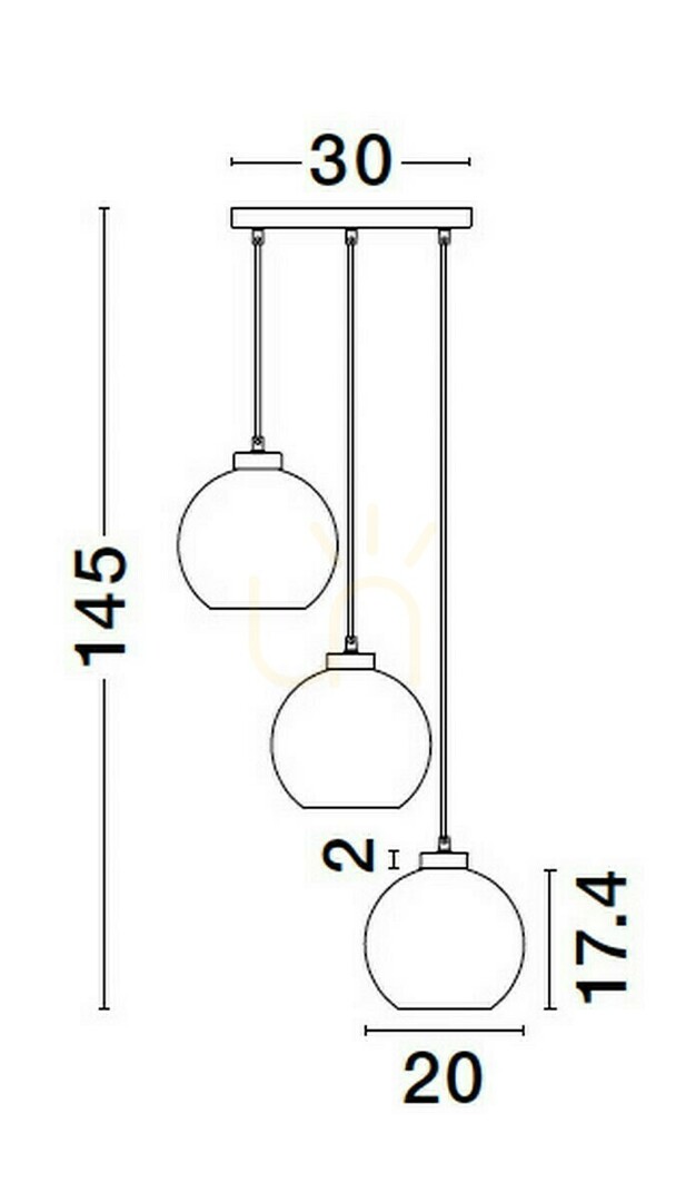 Displej REPOS Luces Exclusivas Závesné svietidlo LE42650 REPOS Luces Exclusivas Závesné svietidlo LE42650