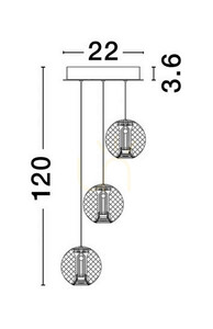 Závesné svietidlo CANA Luces Exclusivas LE42692 small 4