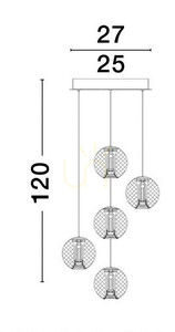 Závesné svietidlo CANA Luces Exclusivas LE42693 small 4