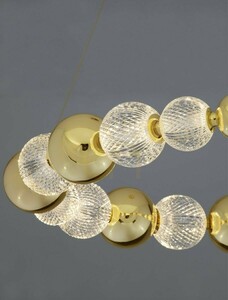 Závesné LED svietidlo Luces Exclusivas PONCE LE42703 zlaté 94 cm 46 W small 1