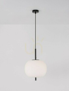 Čierne závesné svietidlo Luces Exclusivas MARC LE42718 E27 12 W, 30 cm 2 Čierne závesné svietidlo Luces Exclusivas MARC LE42718 E27 12 W, 30 cm small 2