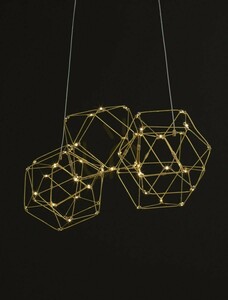 Zlaté závesné svietidlo ASIS Luces Exclusivas LE42726 LED 21,6 W 3000 K small 3