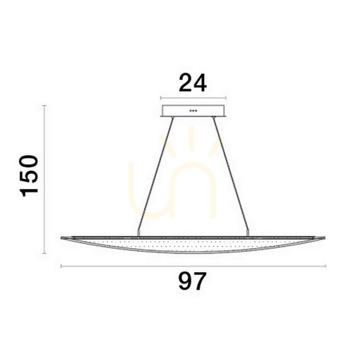 Skontrolujte Zlaté závesné LED svietidlo Luces Exclusivas COLIMA LE42755 31 W 2156 lm 3000 K 97 cm