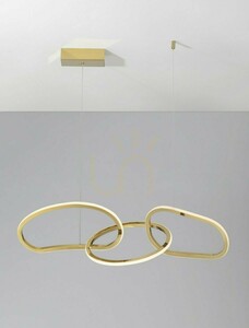 Zlaté závesné LED svietidlo CELAYA Luces Exclusivas LE42759, 82 cm, 3000 K small 1