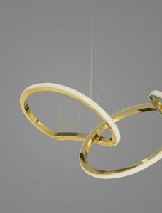 Zlaté závesné LED svietidlo CELAYA Luces Exclusivas LE42759, 82 cm, 3000 K small 3