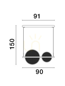 Závesné svietidlo TONALA Luces Exclusivas LE42825 small 1