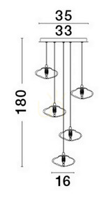 Závesné svietidlo NAYARIT Luces Exclusivas LE42901 small 2