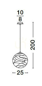 Závesné svietidlo CABRAL Luces Exclusivas LE42905 small 1
