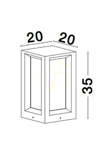 APATZINGAN Luces Exclusivas Osvetlenie Post LE71583 small 2