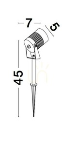 ROSITA Osvetľovací stĺpik od Luces Exclusivas LE71622 1 ROSITA Osvetľovací stĺpik od Luces Exclusivas LE71622 small 1