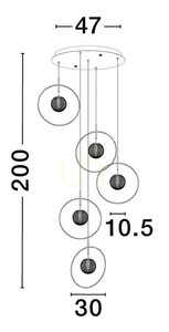 Závesné svietidlo BACATA od Luces Exclusivas LE43201 small 2