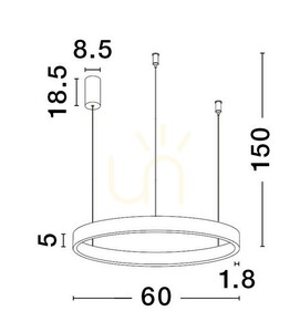 Závesné svietidlo BARI od Luces Exclusivas LE43249 small 1
