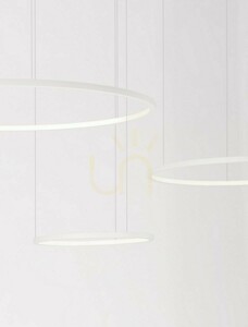 Závesné svietidlo Luces Exclusivas ABAJO LE43298 biele, 3 kruhy LED 80 W 3000 K small 1