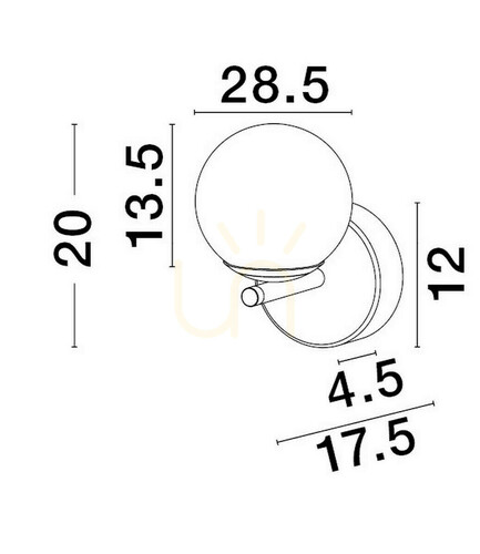 Skontrolujte Nástenné svietidlo ABALA Luces Exclusivas LE43310