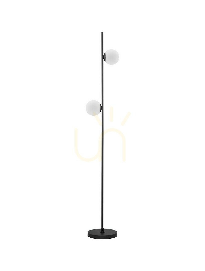 Stehleuchte Luces Exclusivas ABALA LE43312 LED 16 W 1860 lm 3000 K schwarz 2 Schirme 169,5 cm