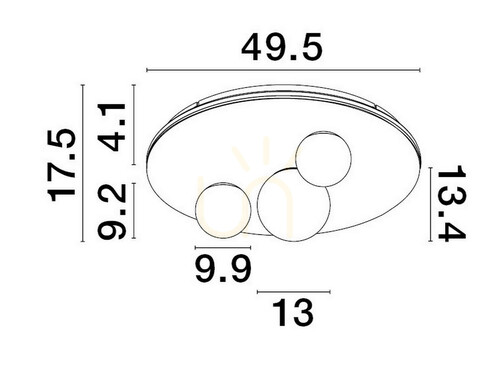 Skontrolujte ABRAS Luces Exclusivas Plafond LE43316