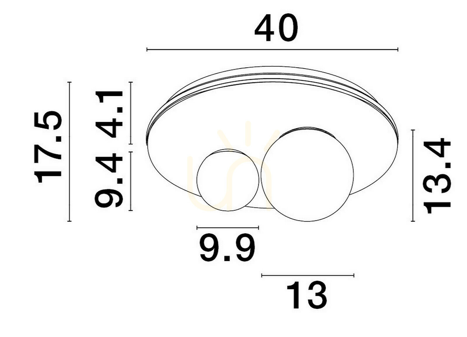 Displej ABRAS Luces Exclusivas Plafond LE43317 ABRAS Luces Exclusivas Plafond LE43317