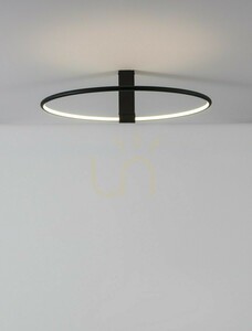Závesné LED svietidlo ABUYA Luces Exclusivas čierny prstenec 60 cm 35W 3000K LE43318 small 1