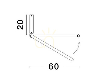 Závesné LED svietidlo ABUYA Luces Exclusivas čierny prstenec 60 cm 35W 3000K LE43318 small 2