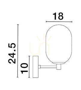 Nástenné svietidlo BADESI Luces Exclusivas LE43352 small 1