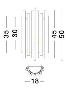 Nástenné svietidlo BAJHI od Luces Exclusivas LE43385 small 2